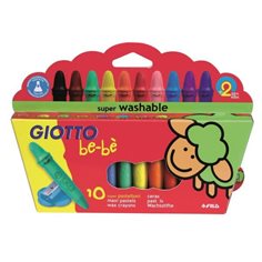 Giotto Be-Bé Maxi Crayons, 10-P