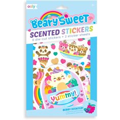 Ooly Scented scratch stickers, beary sweet
