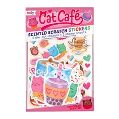 Scented Scratch Stickers, Cat Café