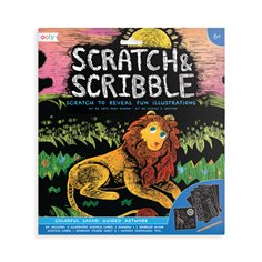 Scratch & scribble, colorful safari