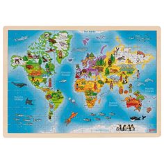Goki Rampussel 192 bitar, världskarta