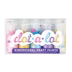 Ooly Dot-a-lot craft paint pearlescent, 5 st