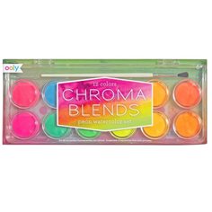 Ooly Chroma blends watercolor paint set, neon