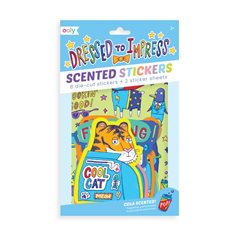 Scented scratch stickers, dressed to impress