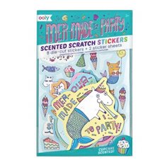 Scented scratch stickers, mer-made to party