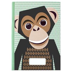 Anteckningsbok A5, chimpans