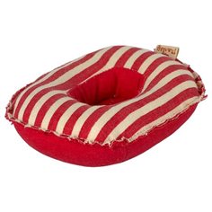 Maileg Rubber boat small mouse, red stripe