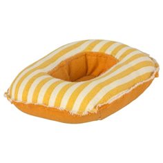 Maileg Rubber boat small mouse, yellow stripe