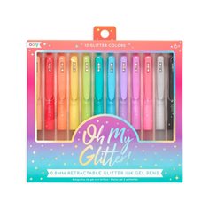 Oh my glitter gel pens, 12-p