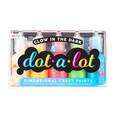 Dot-a-lot craft paint - glow in the dark