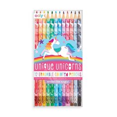 Unique unicorns erasable color pencils