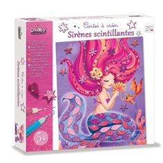 Crea Lign Cards to create "Glittering mermaids"