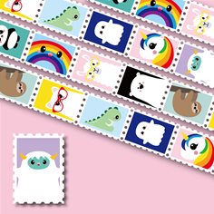 Stamp washi tape