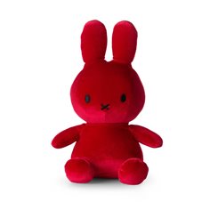 Miffy velvet 23 cm, candy red