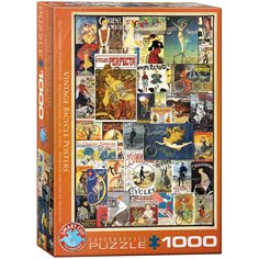 Pussel 1000 bitar, vintage bicycle posters