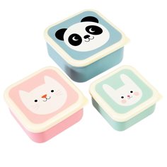 Rex London Miko and friends snack boxes, set of 3