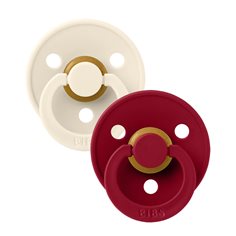 2-pack nappar size 2, ivory & ruby