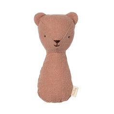 Lullaby friends, teddy rattle old rose