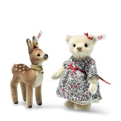 Teddy bear brother and sister set, 15 cm