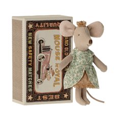 Maileg Princess mouse, little sister in matchbox