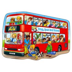 Golvpussel 15 bitar, big bus