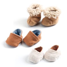 Pomea dolls clothing, 3 pairs of slippers