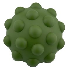 Sensory silicone fidget ball, dark green