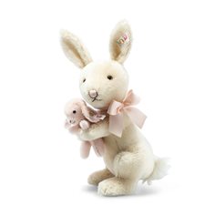 Steiff Rosie rabbit and baby springtime, 23 cm