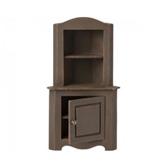 Miniature corner cabinet, brown