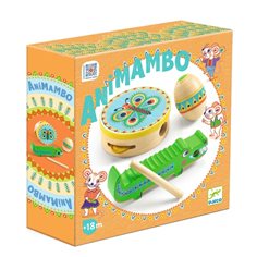 Set of tamburine, maracas & guiro