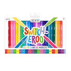 Switch-Eroo color changing markers, 24-p