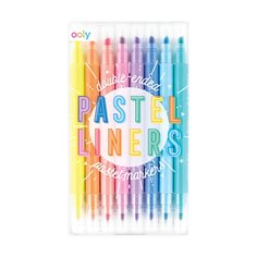 Ooly Pastel liners dual tip markers, 6-p