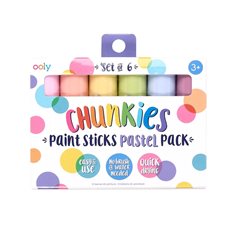 Chunkies paint sticks pastell, 6 st