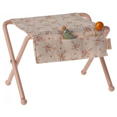 Maileg Mursery table baby mouse, rose