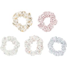 5 Scrunchies - Floral Blossom