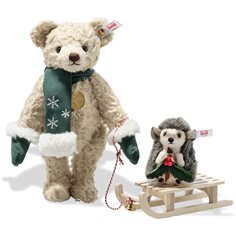 Steiff Teddy bear with hedgehog, 25 cm