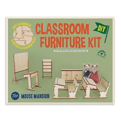 Mouse mansion möbelsats, klassrum