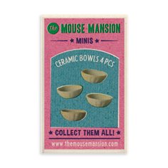 The Mouse Mansion Mouse mansion minis, skålar
