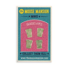 Mouse mansion minis, glas