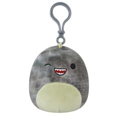 Squishmallows Clip on Xander the winking grey T-Rex, 9 cm