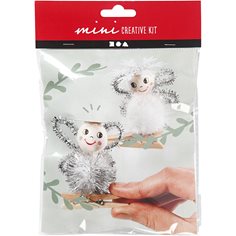 Mini-kit - gör änglar till julgranen, (2 st)