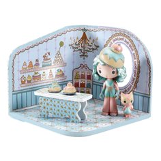 Djeco Mini-bageri med figurer - Charlie & Nut (Tinyly från Djeco)