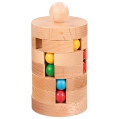 Goki Torn med bollar - klurig pussel i trä (från Goki)
