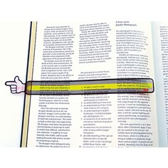 Läsmarkör - Finger Pointing Reading Strip (1 st)