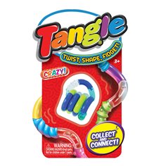 Tangle Crazy med textur, lime/turkos/blå