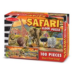 Golvpussel 100 bitar, safari