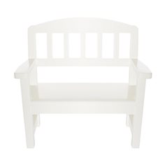 Wooden Bench, Off White