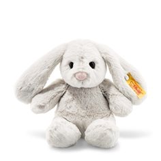 Steiff Soft Cuddly Friends Hoppie Rabbit, Light Grey, 18 cm
