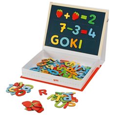 Goki Magnetiska bokstäver och siffror, 122 pcs