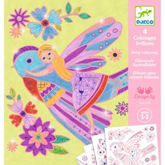 Djeco Shiny Colouring - Little Wings